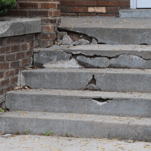broken steps can result in premise liability claims